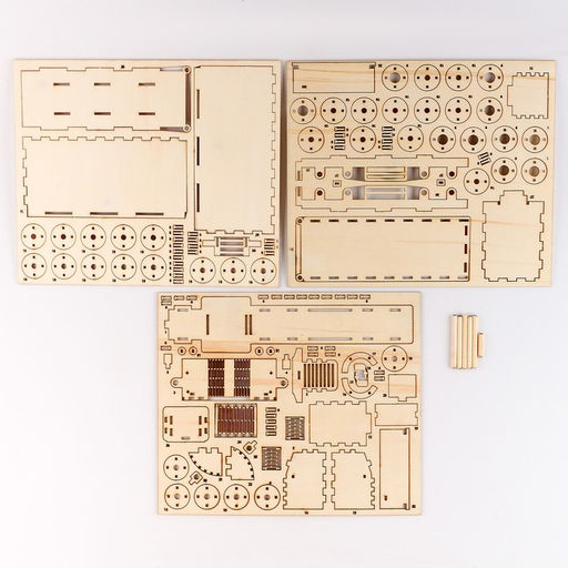 Конструктор новогодний Грузовик, 136 элементов - Лесная мастерская фото 6