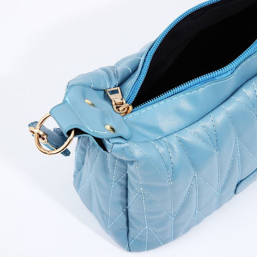 Сумка кросс-боди на молнии, цвет голубой - Simaland фото 9