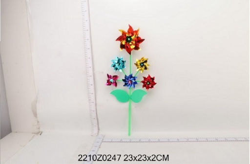 Вертушка трёхуровневая с 6 ромашками, цвет в ассорт. в пак. арт.2210Z0247