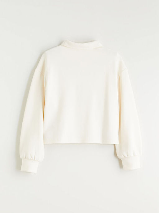 K?z ?ocuk Polo Yaka Soft Touch Sweatshirt