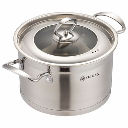 Кастрюля нерж 5.5 л ZEIDAN, ст. крыш арт. Z-501054 SILVER Вывод