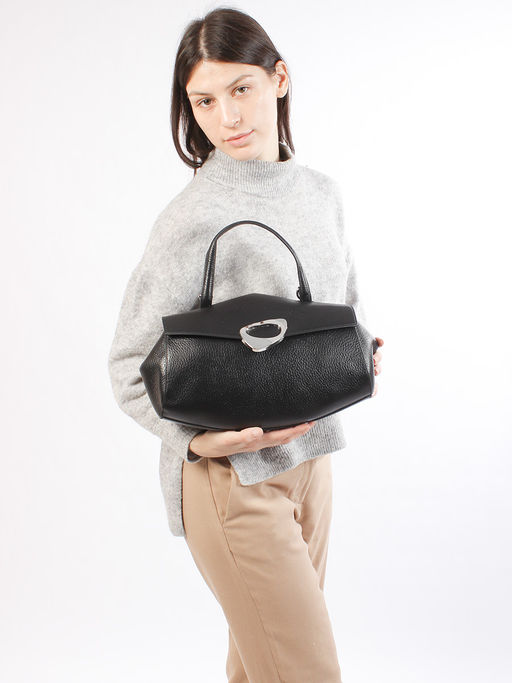 LACCOMA сумка Y2386-черный натуральная кожа