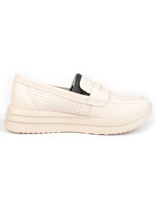 03-SD4-1D BEIGE Полуботинки женские (натуральная кожа) - Фабричный китай фото 11