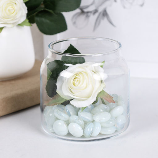 Декоративные камни 250г / 7-219 /уп 100/ белый со стеклом / 711819 - Галеонтрейд фото 4