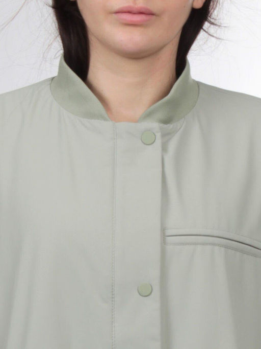 H24-608 LT. OLIVE Куртка бомбер демисезонная женская (100 гр. синтепон) - Fashion фото 4