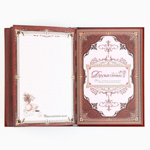 Родословная книга новогодняя «Дед Мороз» 17×2×23.7 см