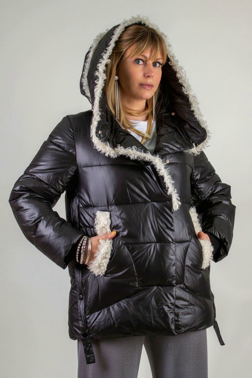 Зимняя куртка с меховой отделкой арт.2813