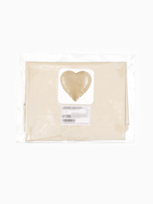 Цена за 2 шт. Воздушные шары фольгированные 17" «Сердце», кремовый сатин, набор 5 шт.