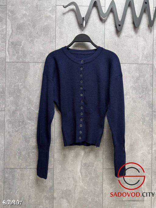 Теплые лонги на кнопках из плотного вязаного трикотажа - Bruno фото 2