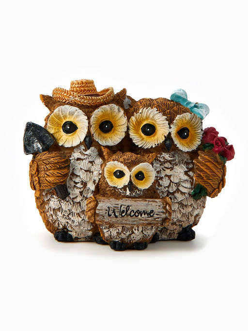 Фигурка полистоун TAKE IT EASY «Семья сов», 11×9×7.5 см