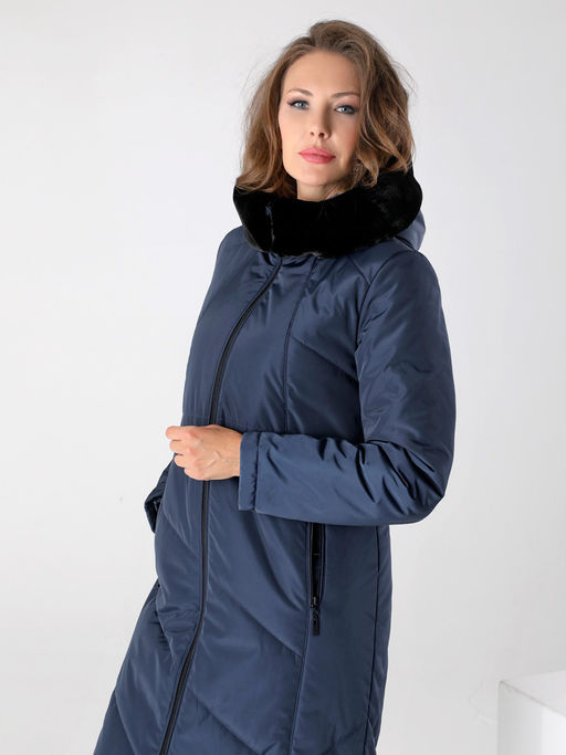 23409 Пальто т.синий - Dizzyway фото 3