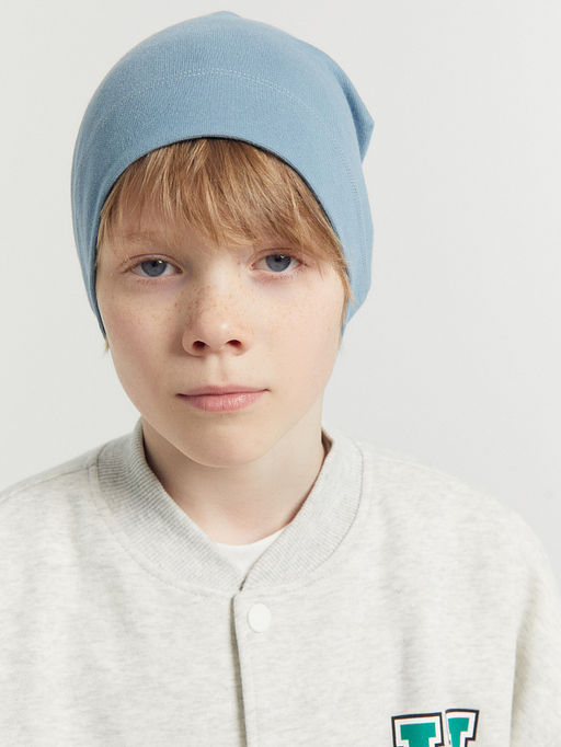 Шапка детская в серо-голубом цвете - Mark formelle фото 2