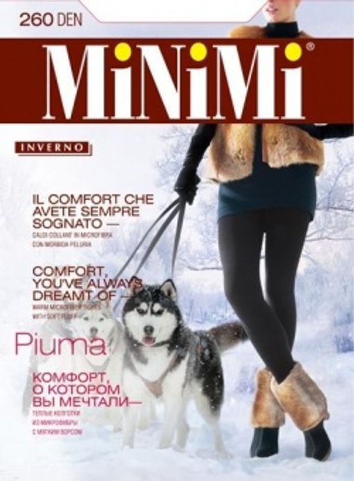 Колготки Minimi Piuma 260 XL- XXL (40/1) - nero  фото 2