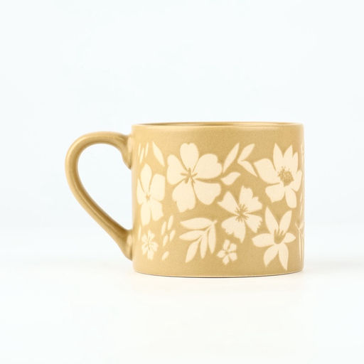 Кружка чайная керамическая «Флори», 320 мл, ручная работа