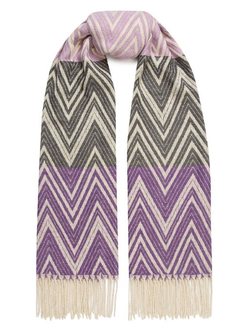 Палантин жен. шерсть+хл+акр 70х180 LG72-990-10 - Eleganzza фото 3