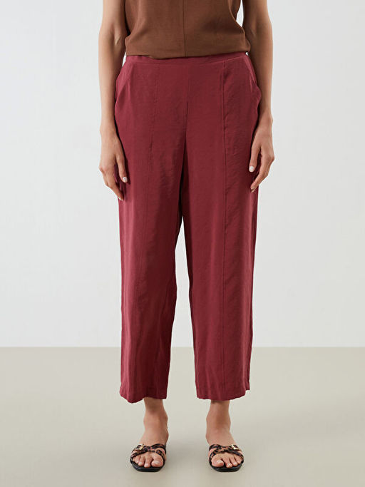 Beli Lastikli Modal Kar???ml? Kad?n Pantolon