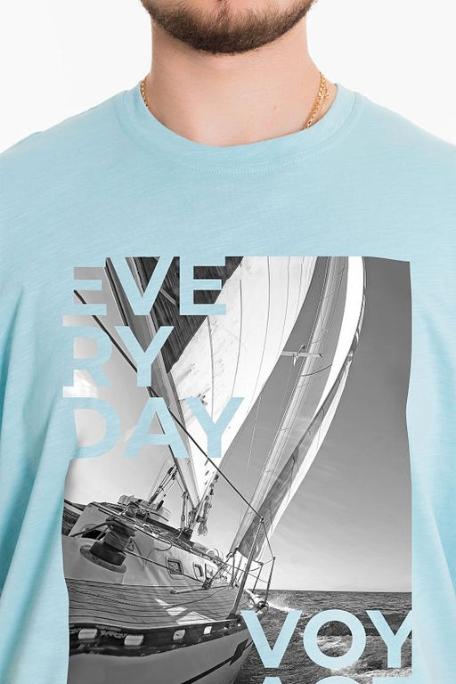 Футболка М125064Па голубой