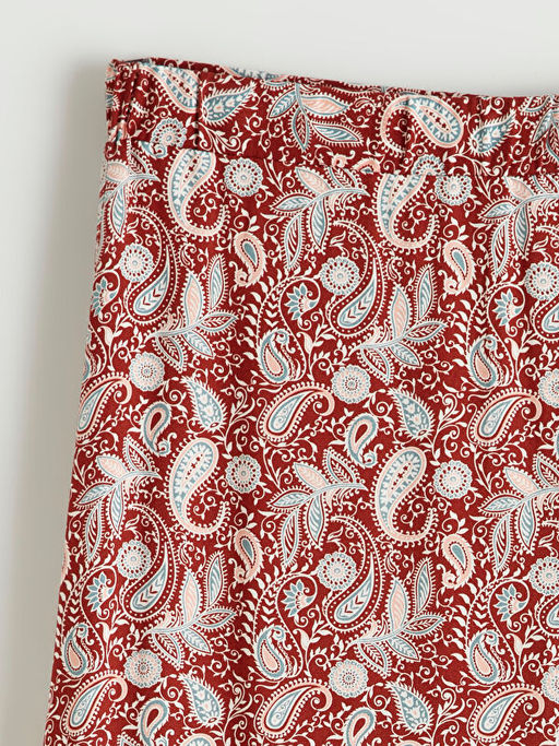 Beli Lastikli Desenli F?rf?rl? Etek