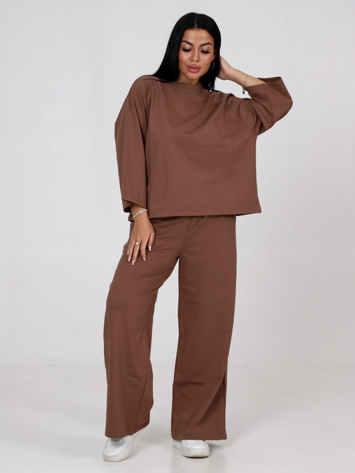СК-2303 ЖЕНСКИЙ СПОРТИВНЫЙ КОСТЮМ (Коричневый) - А-дина фото 2