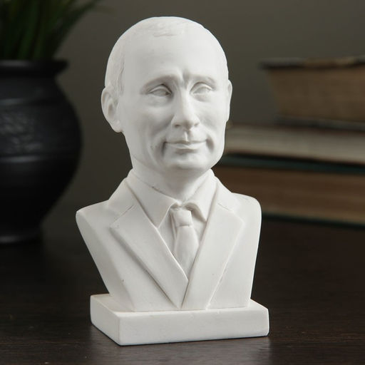 Фигурка «Бюст Путина», белый, 11.5 см