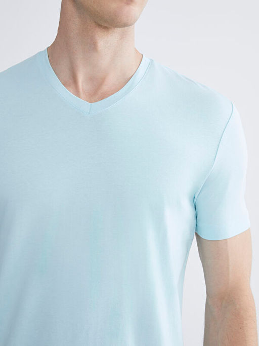 V Yaka Penye Erkek Ti??rt