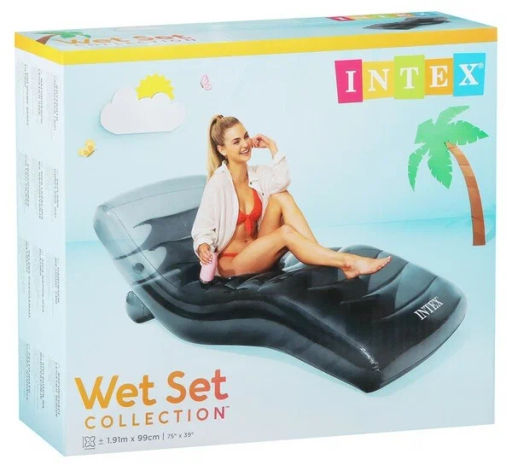 Матрас надувной 191х99 см Cool Grey Lounge Intex  фото 3