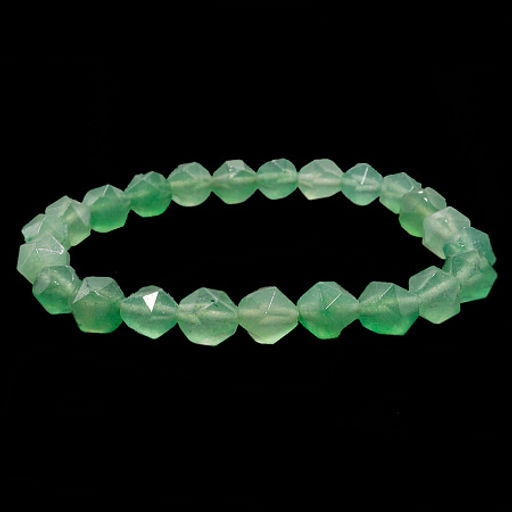 Браслет из камня 8мм Нефрит с огранкой привлечение изобилия