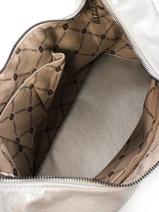 LACCOMA сумка Зафира-Y2005-серебристый эко кожа хлопок  фото 5