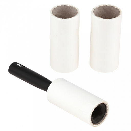 Ролик для чистки одежды "FREGO" 21х4,5х4,5см, 50 листов, в наборе два сменных блока, пластмассовое основание (Россия)