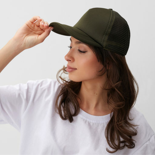 Бейсболка с сеткой MINAKU, тёмно-зелёная, размер 56-58