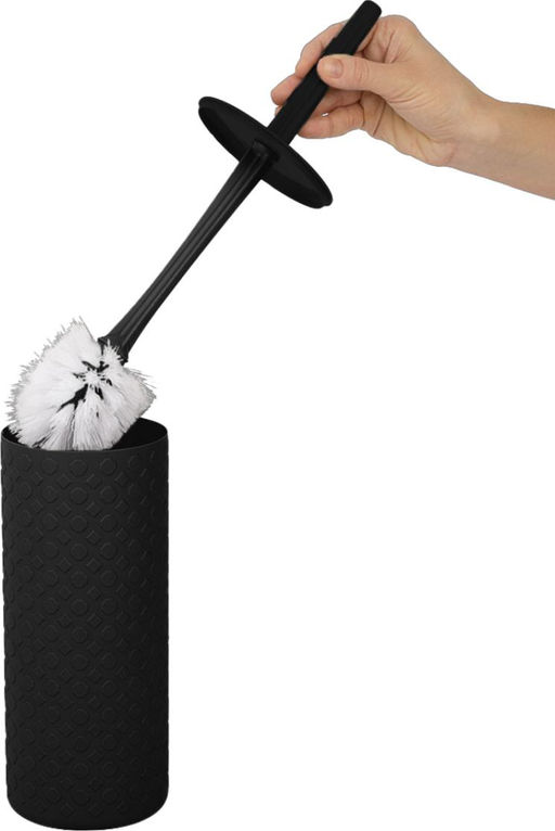 Комплект WC Plast Team (подставка + ёршик) BLACK РТ502110028