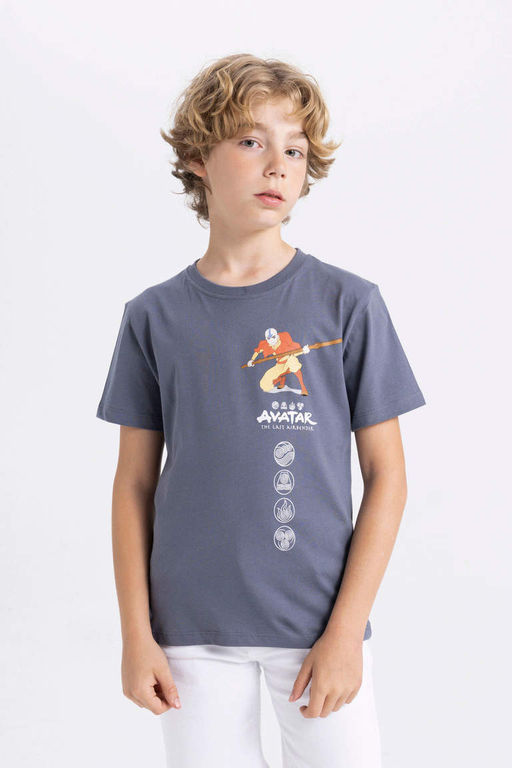 Футболка с круглым вырезом и короткими рукавами для мальчика Аватар: Последний маг воздуха - Defacto фото 4