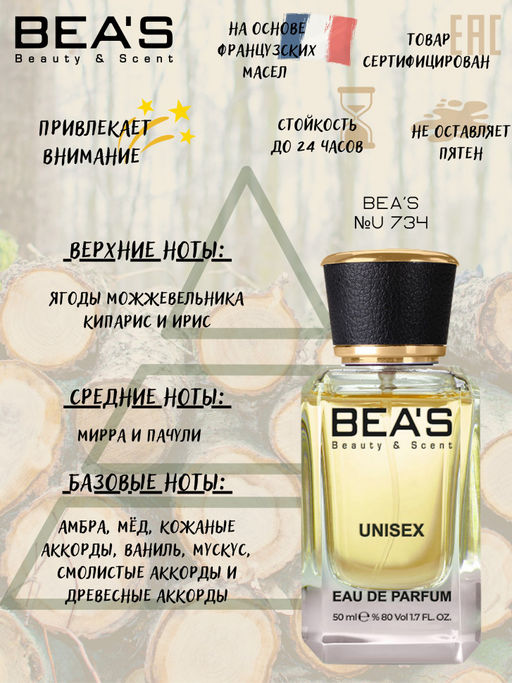 Парфюм Beas 50 ml U 734  unisex  фото 2