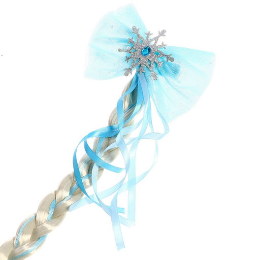 Коса на зажиме Снежная принцесса, 50 см - Simaland фото 14