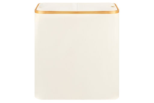 Корзина для белья 54*33*59 см 105 л с 2 отделениями и с 2 крышками, молочная - Elan gallery фото 4