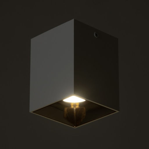 Светильник «Кубик»LED 4000К 10 Вт DIM220 белый золото7.5×7.5×9.5 см