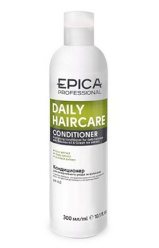 EPICA Daily Haircare Кондиционер д/ежедн. ухода, 300мл.с маслом бабассу и экстрактом зеленого чая - Epica professional фото 2