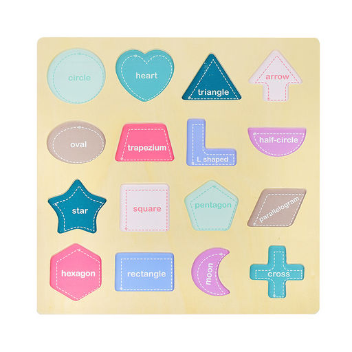 Пазл-вкладыш Разнообразие фигур - Щепочка фото 4
