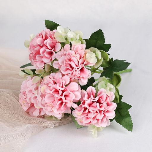 Цветок искусственный 27 см Гортензия арт. ZJ3179 (735599) - Полимербыт фото 3