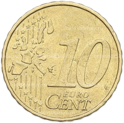 Монета 10 евроцентов 2002 года G Германия