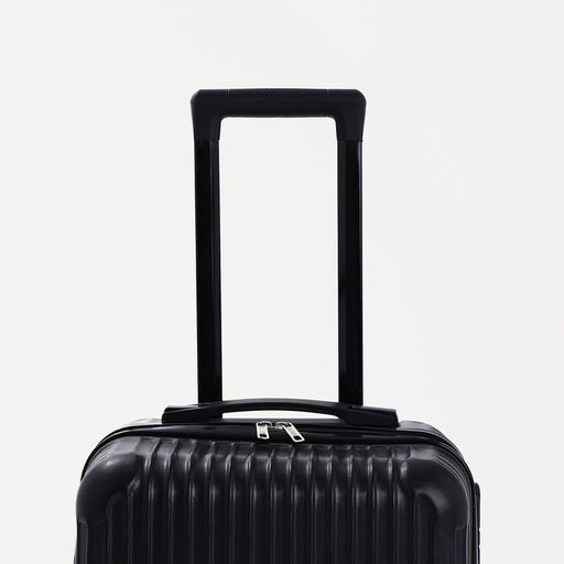 Чемодан малый 20, отдел на молнии, кодовый замок, цвет чёрный - Simaland фото 6