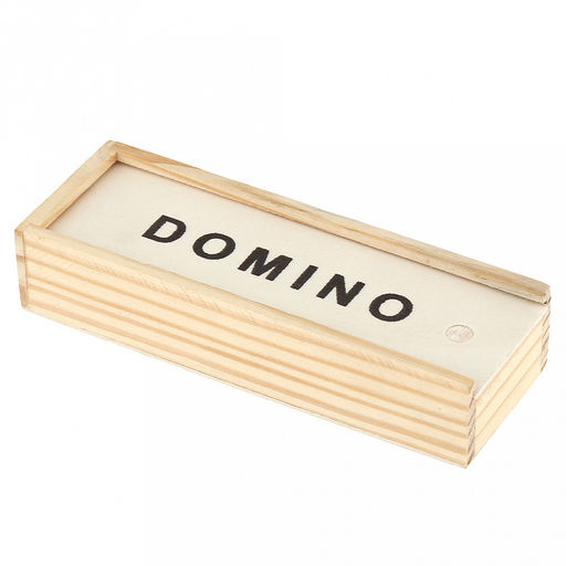 Домино Дракон кость пластик 1,9х3,7х0,5см, в деревянной коробке 14,7х5х3см (Китай)