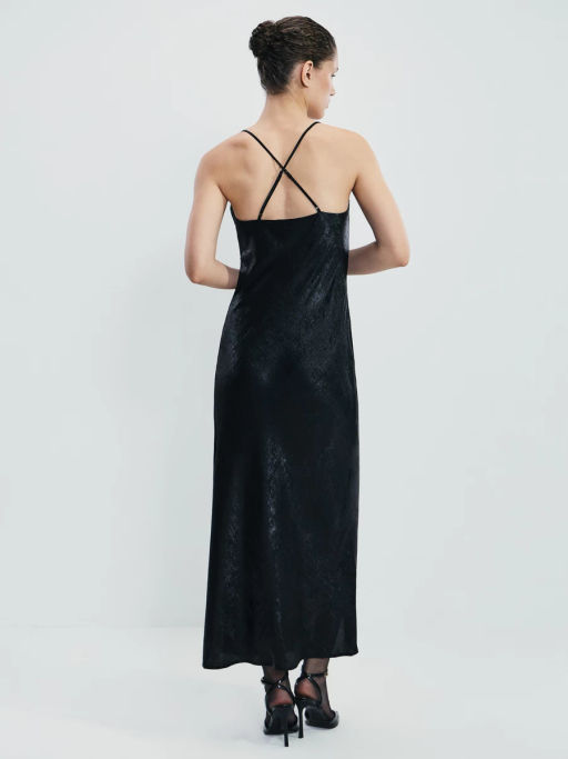 Платье миди из блестящей ткани / Zarina  фото 8