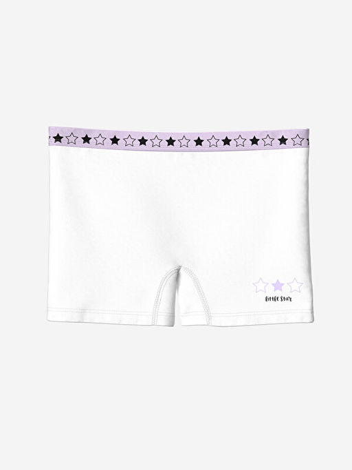 Beli Lastikli Bask?l? K?z Bebek Boxer 3l? - Waikiki фото 3