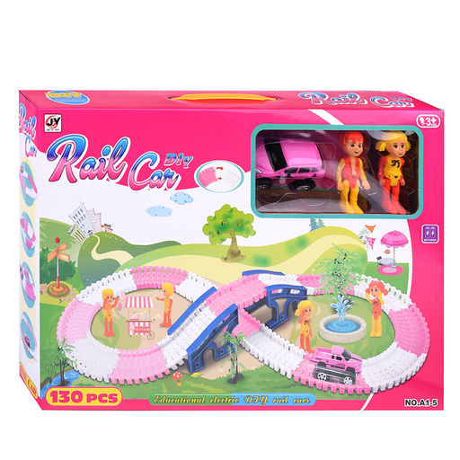 Автотрек гибкий "Rail car" (130 дет.) в коробке