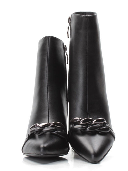 01-PCM343-1 BLACK Ботинки демисезонные женские (натуральная кожа, байка) - Фабричный китай фото 14