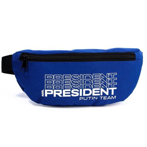 Сумка на пояс «Putin team», 32×8×15 см, база, отд на молнии, синяя