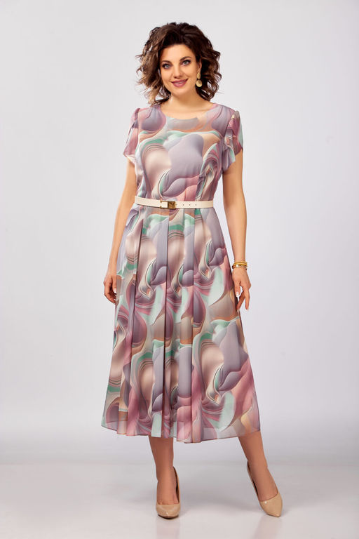 Платье Swallow 843.1 Пастельный мультиколор