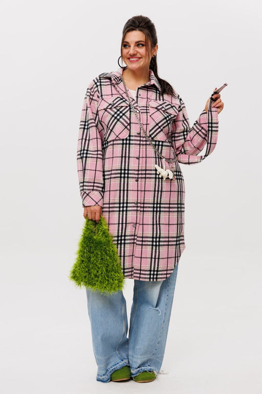 Пальто ANELLI 1338 розовый кизил  фото 8