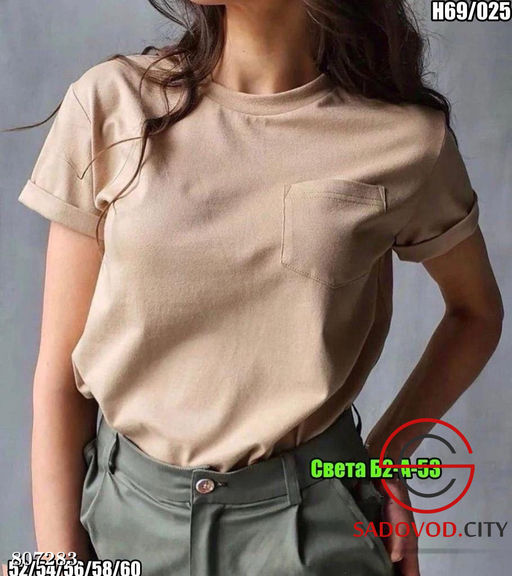 Футболка женская однотонная - Bruno фото 14